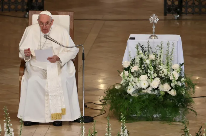 L'incontro di Papa Francesco con i rifugiati |  | Daniel Ibanez/ EWTN