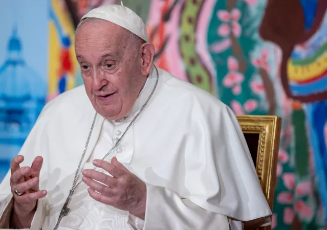 Papa Francesco giovedì 25 maggio pomeriggio all' incontro di Scholas Occurrentes |  | Daniel Ibanez / EWTN