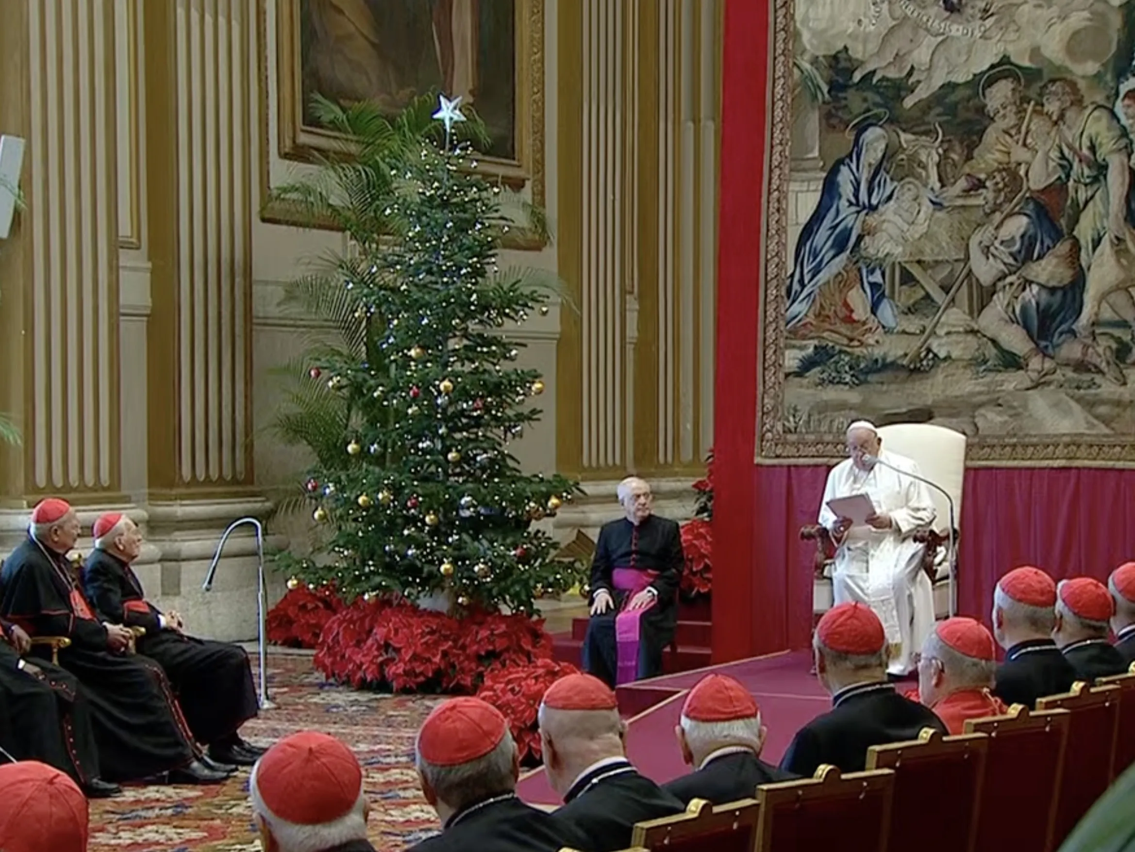 Papa Francesco e gli auguri alla Curia