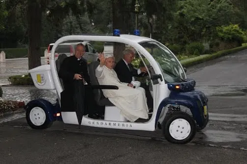 Seminaristi della Diocesi di Faenza-Modigliana | Seminaristi della Diocesi di Faenza-Modigliana in visita dal Papa emerito, Giardini Vaticani, 16 giugno 2015 | cortesia dei seminaristi della Diocesi di Faenza-Modigliana