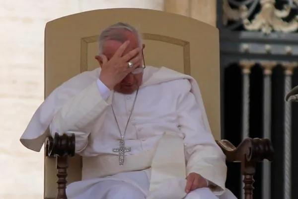 Papa Francesco durante una udienza generale / Stephen Driscoll / CNA 