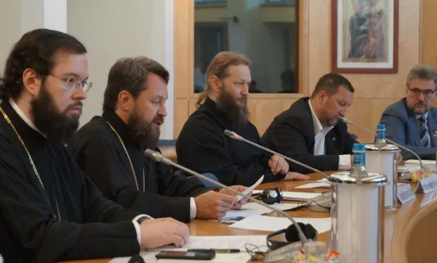 Metropolita Hilarion | Il metropolita Hilarion durante l'incontro in CEI, 28 maggio 2018 | mospat.ru