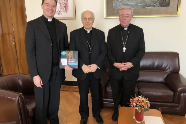 L'incontro tra padre Remery, il Cardinale Baldisseri e l'arcivescovo Hollerich, Segreteria Generale del Sinodo, 23 febbraio 2018 / Twitter Michel Remery