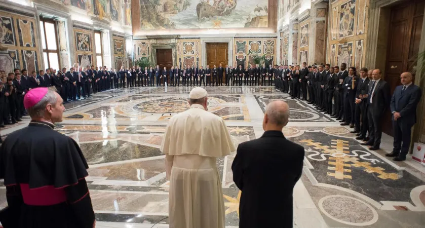 Il Papa riceve AS Roma e San Lorenzo de Almagro |  | L'Osservatore Romano