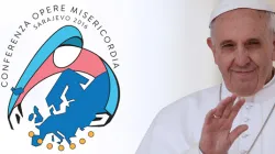 Il logo del Convegno sulle Opere di Misericordia e una immagine di Papa Francesco  / CCEE