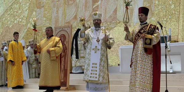 Arcivescovo Maggiore Sviatoslav Shevchuk | Un momento di una Divina Liturgia celebrata dall'arcivescovo maggiore Sviatoslav Shevchuk della Chiesa Greco Cattolica Ucraina | CCEE