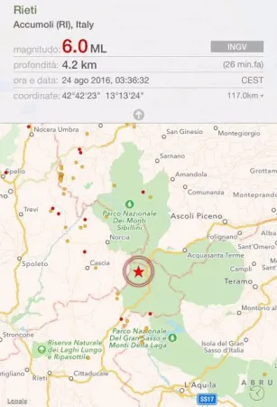 La mappa del sisma |  | INGV