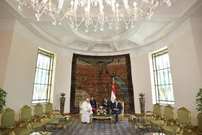 Papa Francesco a colloquio con il Presidente egiziano Al Sisi |  | L'Osservatore Romano