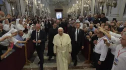 Papa Francesco incontra il Clero, i Seminaristi e le Suore presso la Cattedrale di Palermo / Vatican Media