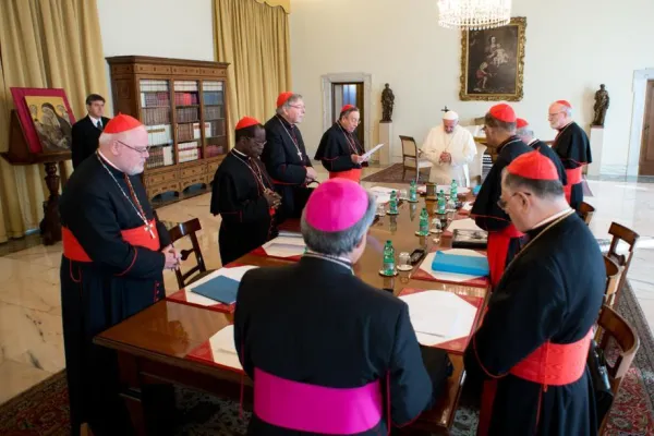 Una riunione del Consiglio dei Cardinali con Papa Francesco / L'Osservatore Romano / ACI Group