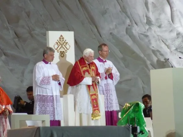 Papa Benedetto XVI alla GMG di Madrid, 2011 |  | Marta Jiménez Ibáñez CNA