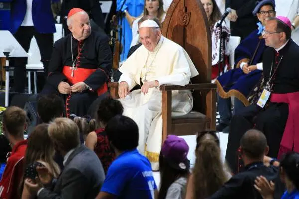 Papa Francesco a Cracovia nel 2016 |  | Kate Veik/CNA