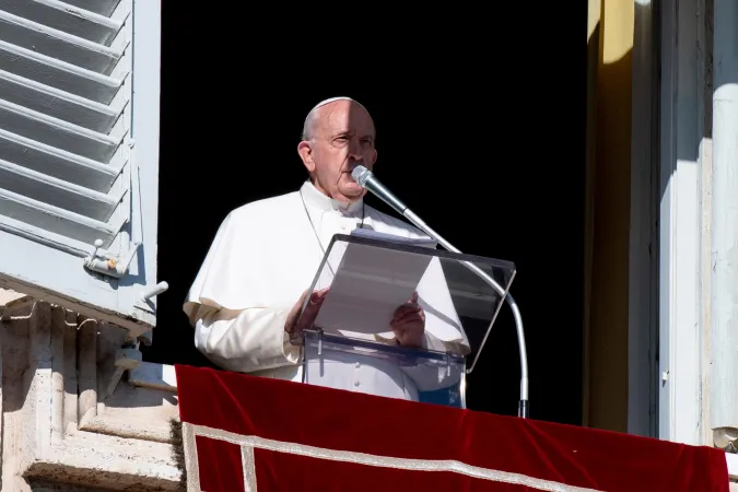 Papa Francesco, Angelus | Papa Francesco durante un Angelus  | Vatican Media / ACI Group