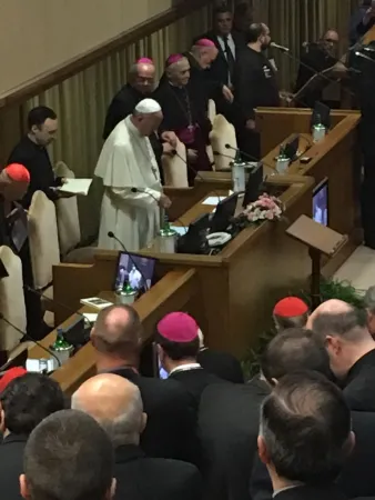 Papa Francesco alla CEI | Papa Francesco durante il suo intervento all'Assemblea Generale della CEI, 22 maggio 2017 | RI