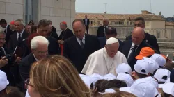 Papa Francesco incontra i bambini delle zone colpite dal terremoto, Quirinale, 10 giugno 2017 / Marco Mancini / ACI Stampa