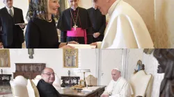 Callista Gingrich e Mahmoud Ahmed Samir Samy presentano le loro credenziali a Papa Francesco, Palazzo Apostolico, 22 dicembre 2017  / L'Osservatore Romano / ACI Group