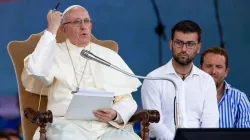 Papa Francesco durante l'incontro con i giovani al Circo Massimo, 11 agosto 2018 / Daniel Ibanez / ACI Group 