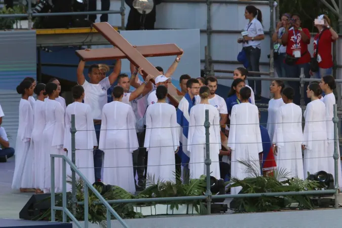 Via Crucis, GMG Panama 2019 | Un momento della Via Crucis della GMG di Panama 2019 | Daniel Ibanez / ACI Group