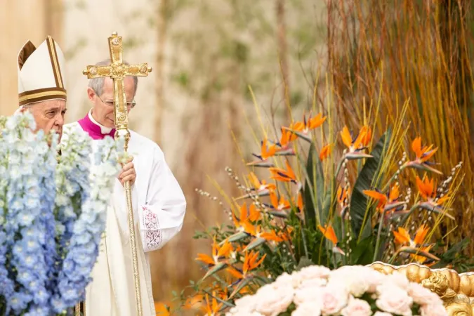 Papa Francesco, messa di Pasqua 2019 | Papa Francesco durante la Messa del giorno di Pasqua, 21 aprile 2019 | Daniel Ibanez / ACI Group