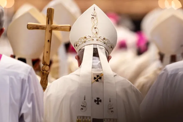 Papa Francesco durante la Messa per la Caritas Internationalis, Basilica Vaticana 23 maggio 2019
 / Daniel Ibanez / ACI Group