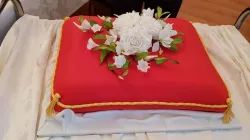 La torta preparata per Papa Francesco a Blaj / per gentile concessione 