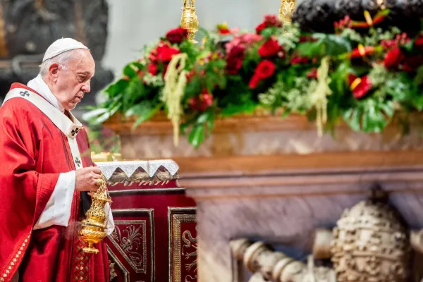 Papa Francesco durante la Messa dei Santi Pietro e Paolo, basilica di San Pietro, 29 giugno 2019 / Daniel Ibanez / ACI Group