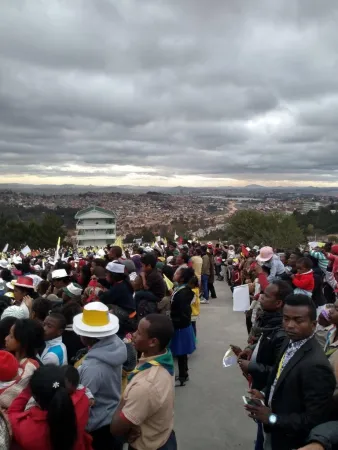 Papa Francesco in Madagascar | Il cantiere di Mahatazana in attesa di Papa Francesco, che ha pregato per i lavoratori, Antananarivo, 8 settembre 2019 | Edward Pentin / ACI Group