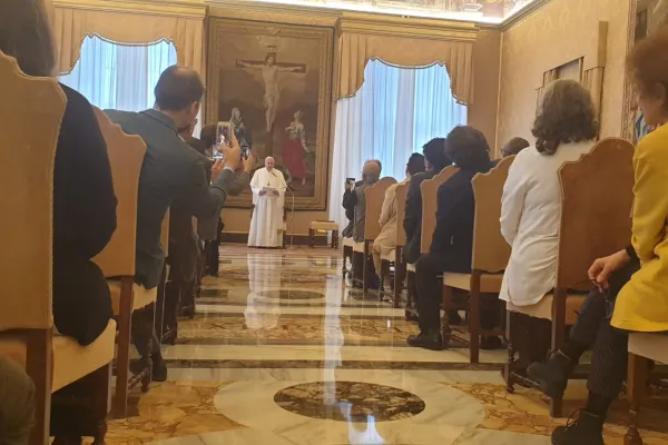 Papa Francesco durante l'incontro con il Forum delle ONG di ispirazione cattolica, Sala del Concistoro, 7 dicembre 2019 / AG / ACI Group