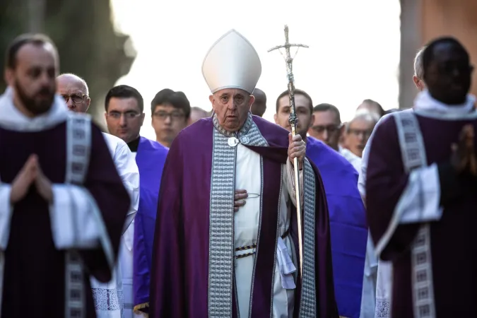 La processione penitenziale all'Aventino presieduta dal Papa  |  | Daniel Ibanez CNA