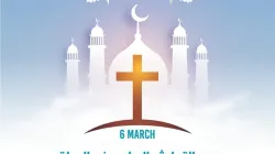 Il logo per la Giornata della Coesistenza proclamata in Iraq per il 6 marzo, in ricordo della visita del Papa a Ur e dell'incontro con il Grande Aytatollah Al Sistani / pd