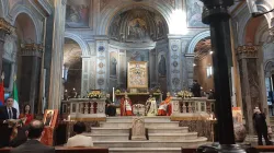 Un momento della preghiera ecumenica per i martiri del genocidio armeno, San Bartolomeo all'Isola, Roma, 25 aprile 2021 / AG / ACI Group