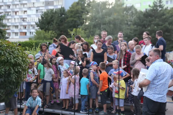 Centro Betlemme | Prove del coro per l'accoglienza di Papa Francesco, Centro Betlemme, Bratislava | AG / ACI Group