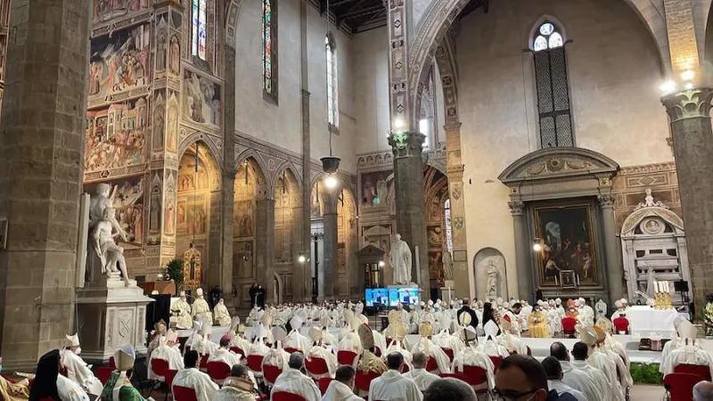 La celebrazione nella Basilica di Santa Croce |  | Daniel Ibanez CNA