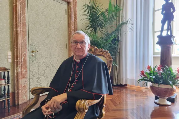 Il Cardinale Pietro Parolin, nella prima loggia del Palazzo Apostolico Vaticano / AG / ACI Group