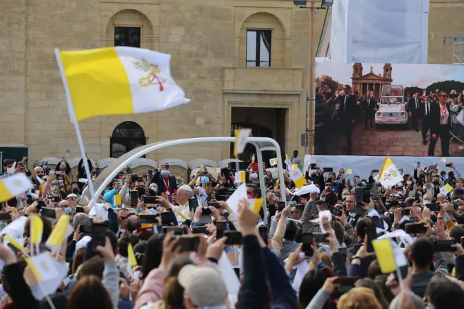 Papa Francesco a Piazza dei Granai a Floriana |  | Courtney Grogan / EWTN