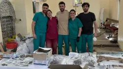 Il team che ha lavorato alla ricomposizione delle salme dei due martiri caldei / per gentile concessione