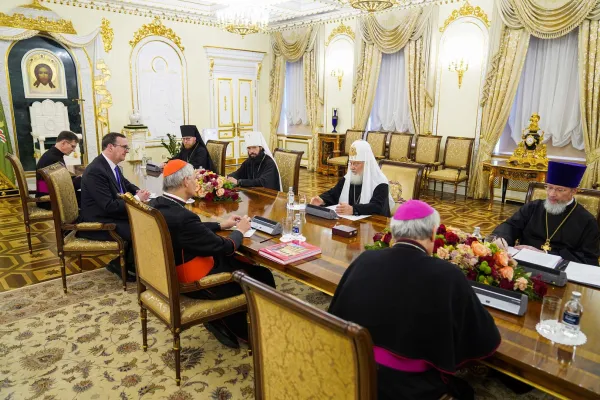 L'incontro tra la delegazione del Cardinale Zuppi e quella del Patriarca Kirill a Mosca, 29 giugno 2023 / Dipartimento Relazioni Esterne del Patriarcato di Mosca