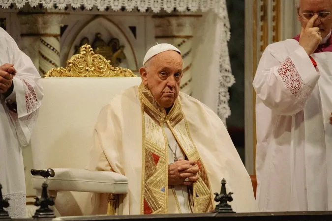 Papa Francesco, San Giovanni in Laterano | Papa Francesco durante la celebrazione in San Giovanni in Laterano per la solennità del Corpus Domini | Elizabeth Alva / ACI Group