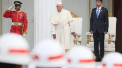 Papa Francesco con il presidente indonesiano Widodo al Palazzo Presidenziale di Jakarta, 4 settembre 2024 / Daniel Ibanez / ACI Group